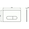 Кнопка смыва IDEAL STANDARD OLEAS черный R0115A6